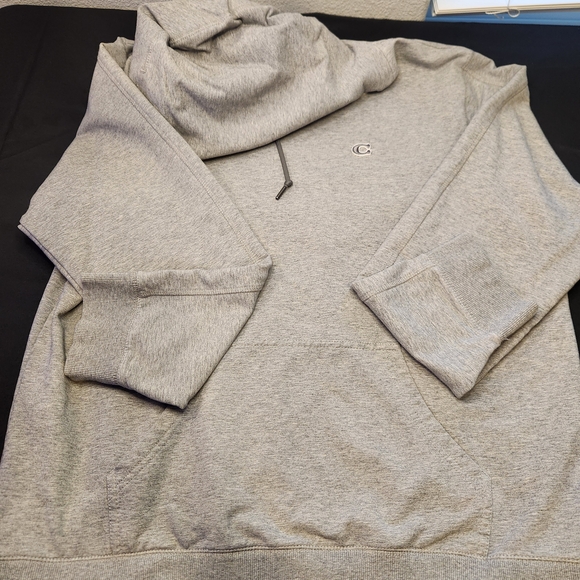 Coach Men's Light Gray Pullover Hoodie